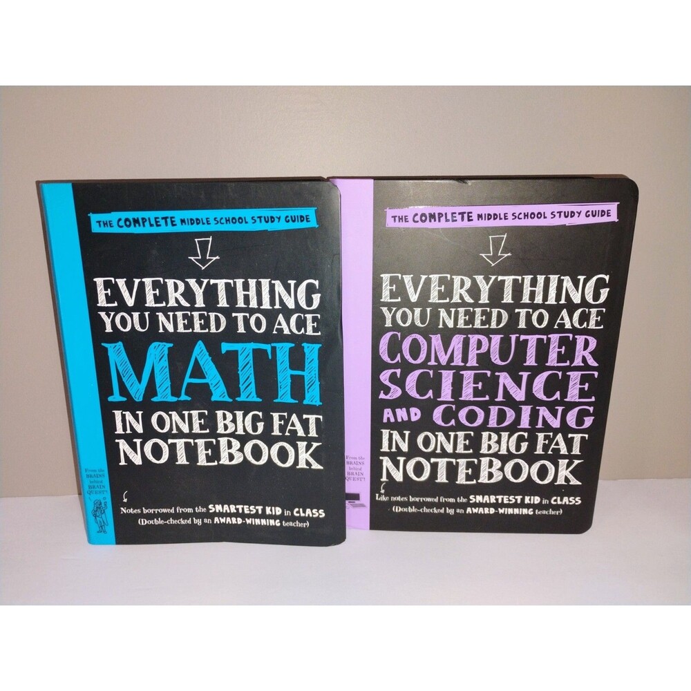 Lot of 2 Books Everything You Need To Ace In One Big Fat Notebook Middle School